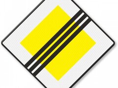 Semn rutier sfarsit de prioritate